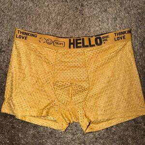 Yellow Mens Boxer Briefs – Breathable Stretch Support